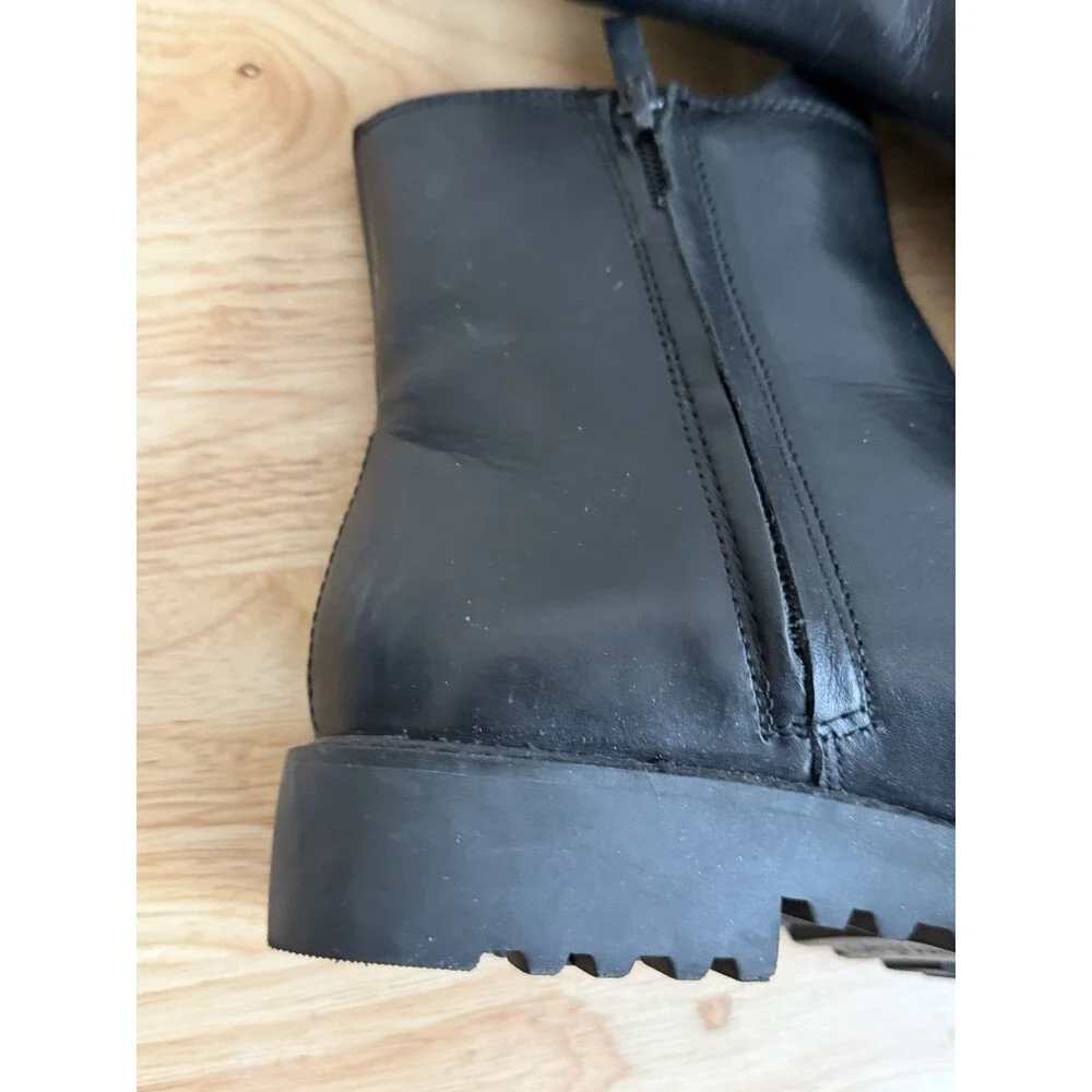 Franco Sarto Black Chelsea Ankle Boots Size 6.5M